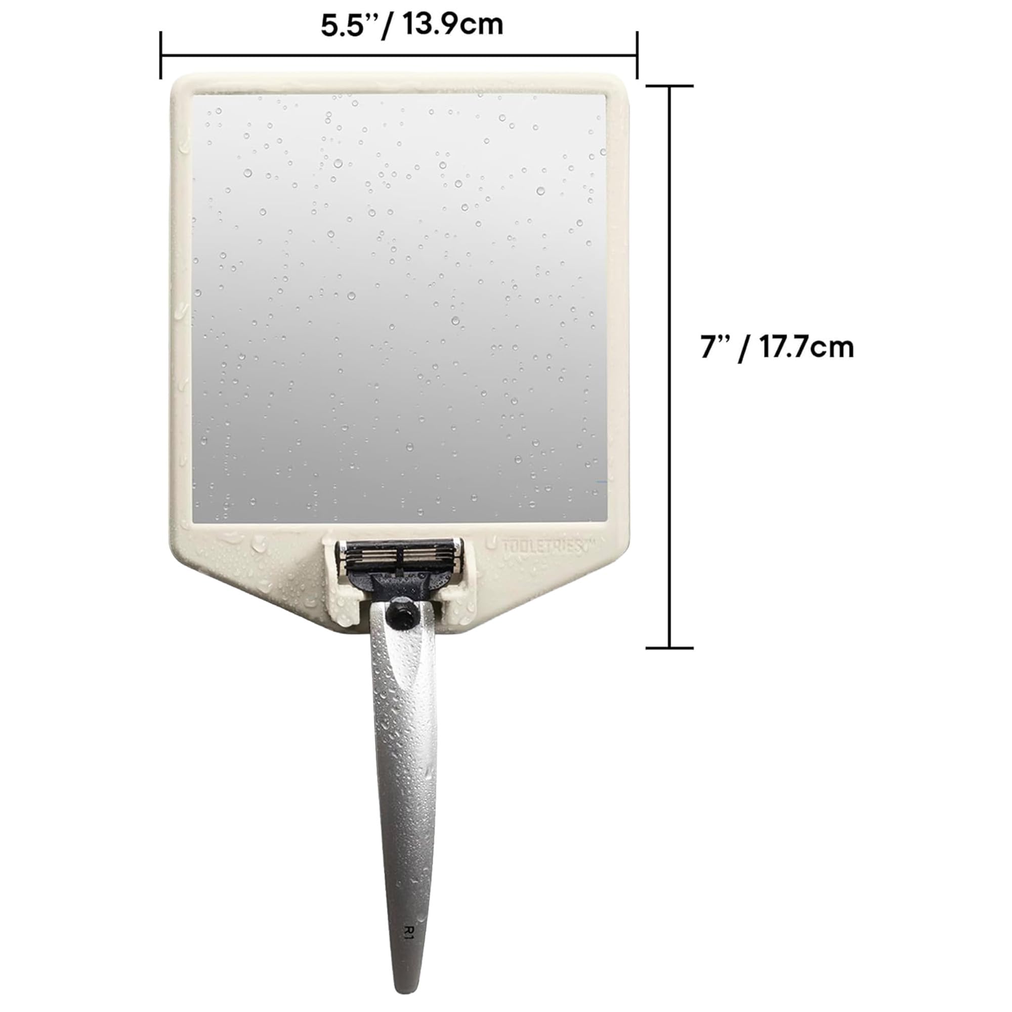 TOOLETRIES The Joseph Fog-Reducing Shower Mirror with Razor Holder
