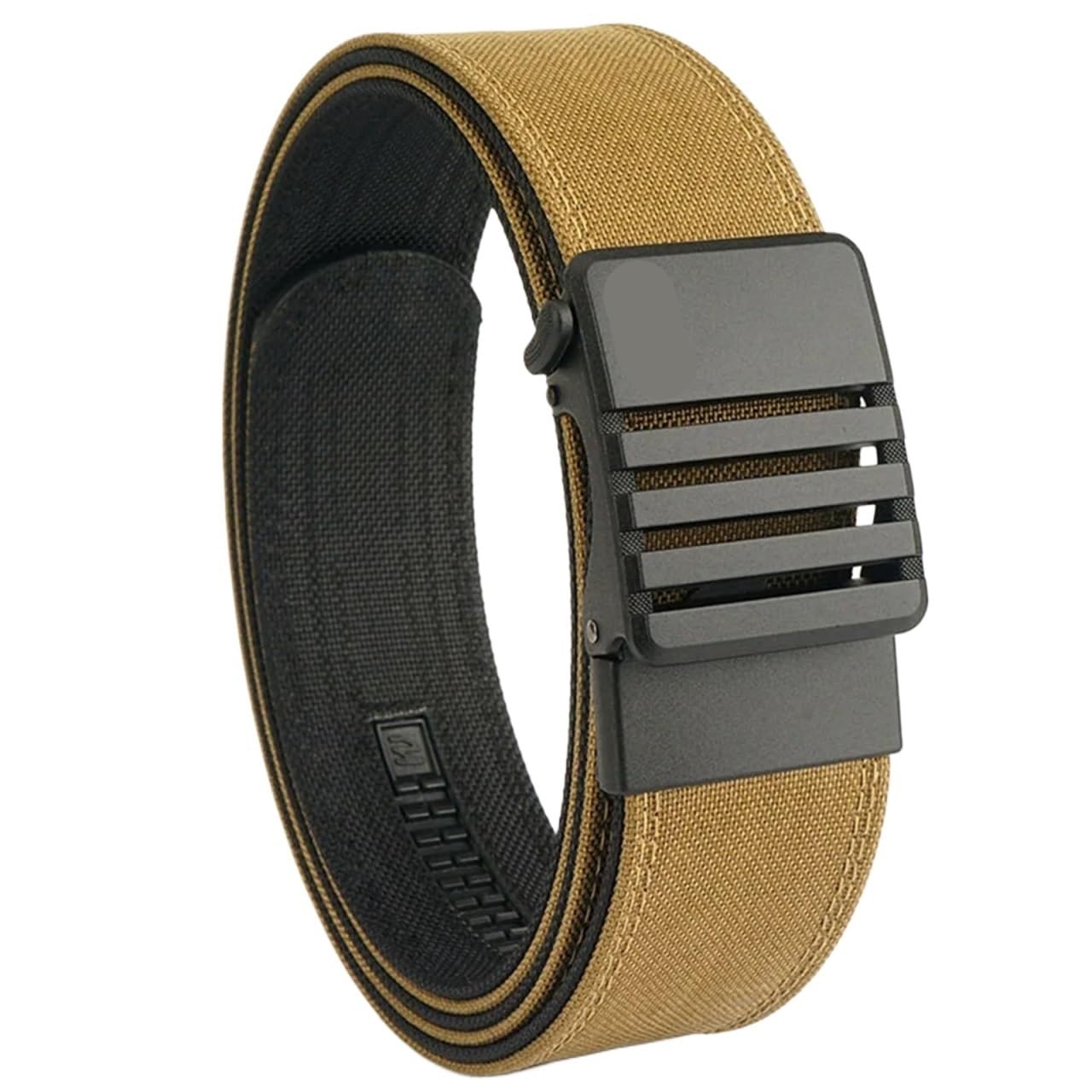 Herren Canvas Gürtel 4,3 Breiter, verdickter Pistolen-hängender doppellagiger Nylongürtel, vielseitig, lässig, Outdoor, automatische Schnalle for Herren