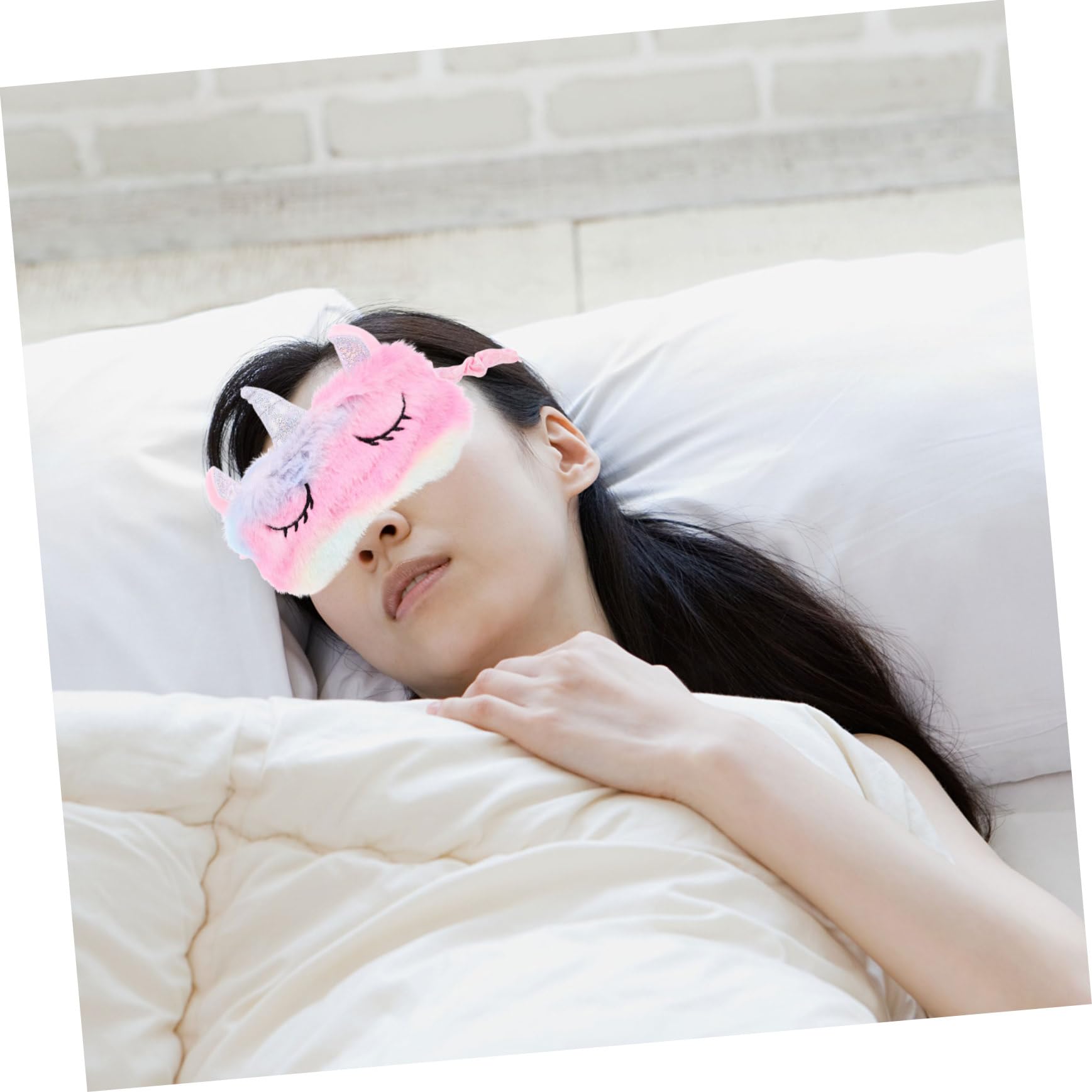 FOMIYES 3 Sätze Einhorn Augenklappe Schlafmaske Für Süßer Schlaf Schlafmaske Mit Kopfhörern Gesicht Augenmaske Schlafen Reise n-cartoon Baumwolle 6 Stücke * 3