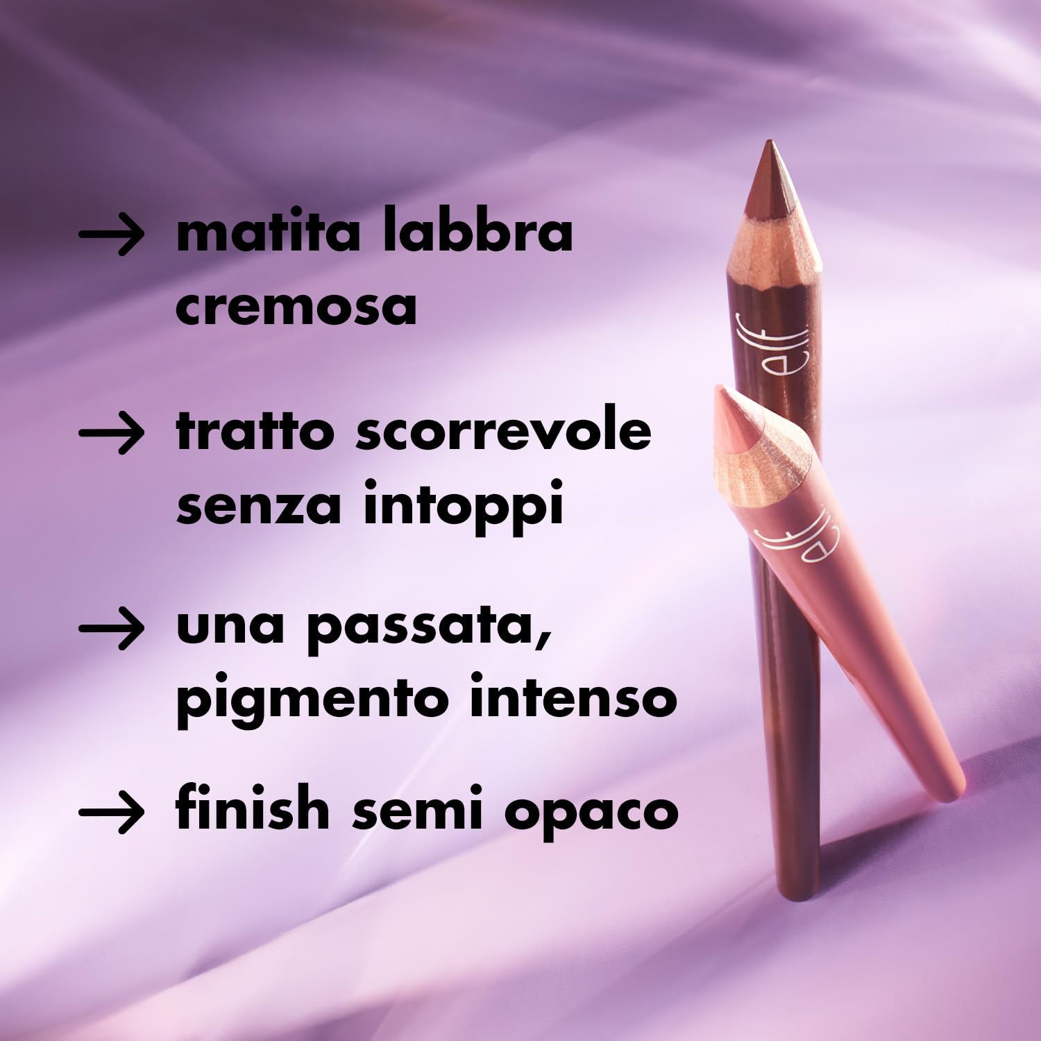 e.l.f. Cream Glide Lip Liner, matita altamente pigmentata per modellare e scolpire le labbra, finish semi-opaco, prodotto vegano e non testato sugli animali, Espresso Martini