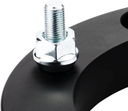 Vista 667 de KAX Espaciadores de rueda de 0.236 x 5.315 in, espaciadores de rueda centrados de 2 pulgadas y 6 lengüetas para F-15-0, Expedition, Mark LT, Negro