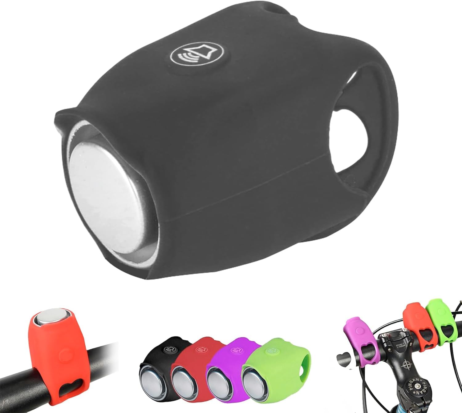Super Bike Horn, Super Bike Horn Train Sound, Newest Super Bicycle Horn with Loud Sound, 90db Water-Resistant Electric Bike Horn Electric Motorbike Cycling Bells Horn for Adults Kids (Black)