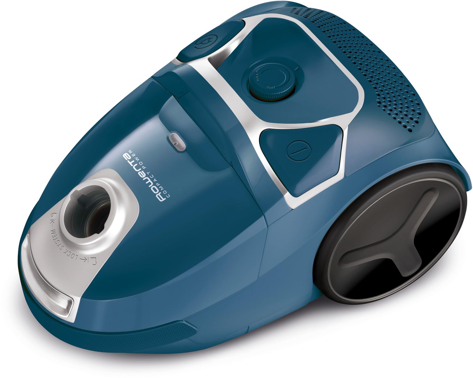 Rowenta Aspirateur ultra silencieux 750 W = 2000 W avec sac, filtre hygiénique, embout pour parquet - Bleu avec sac Swirl Bodenstaubsauger bleu