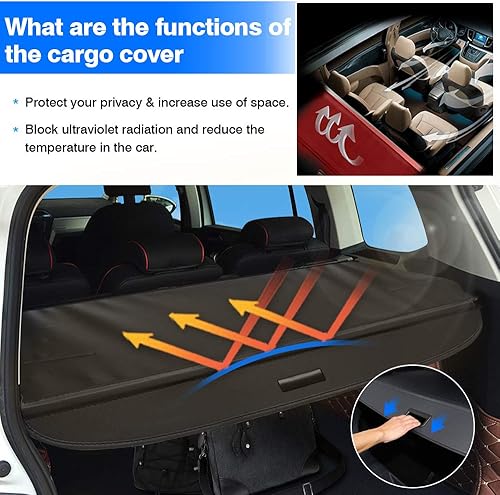 Miniatura 4 de Powerty Cubierta de carga para Lexus CT200h 2011-2017 Accesorios Cubierta de maletero retráctil Cubierta de blindaje de maletero Cubierta de