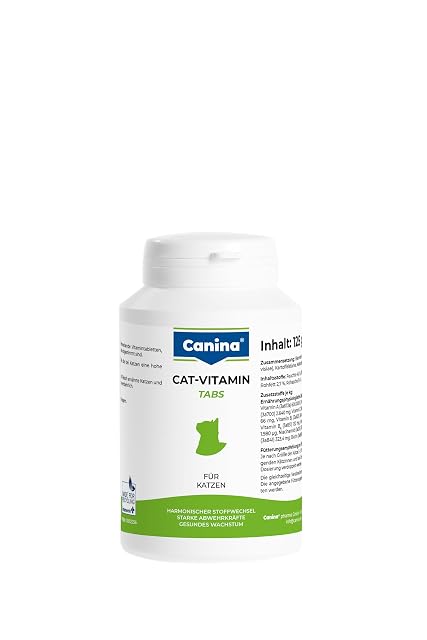 Canina Pharma CAT - Pastillas de vitamina (250 unidades, 125 g)