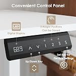 55" x 24" Electric Standing Desk with Drawers, Height Adjustable Sit Stand Desk with 3 Preset Heights Side Hook Storage Pocket Cable Clips Ergonomic Rising Home Office Computer Table, White