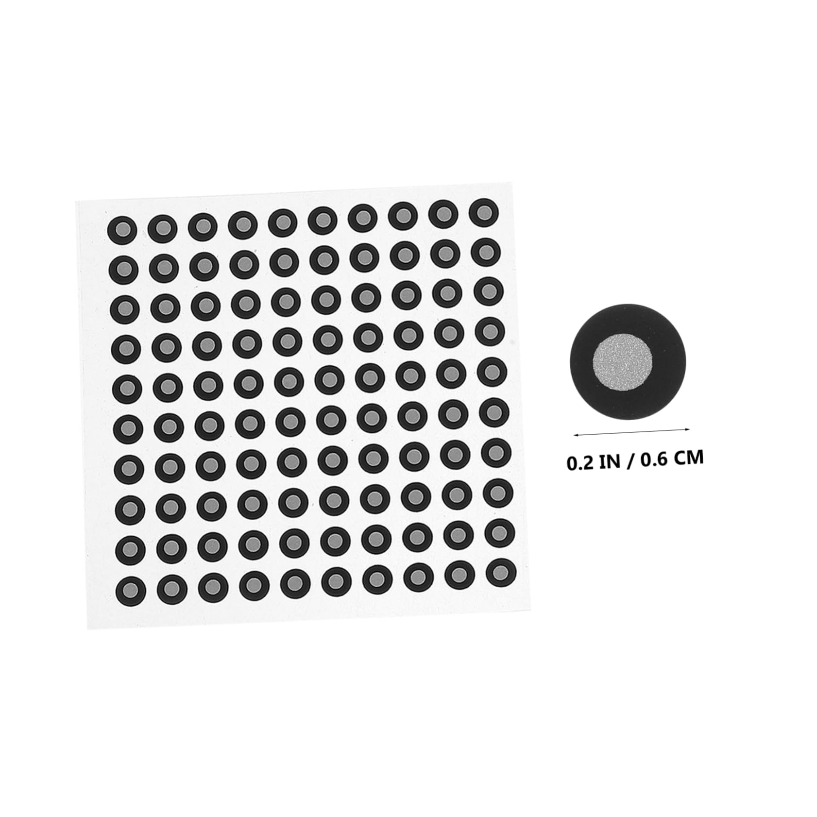 FUNOMOCYA 3D Scanner Positioning Targets 200 Dot Reflective Markers Scanner Reflection Points for Industrial Medical Use