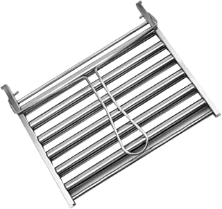 Stainless Steel Outdoor Rolling Rack Xmas for Yard and Garden | Reusable Silver Barbecue Tool, Easy Carry Design, Not Easy Deform, Convenient Use