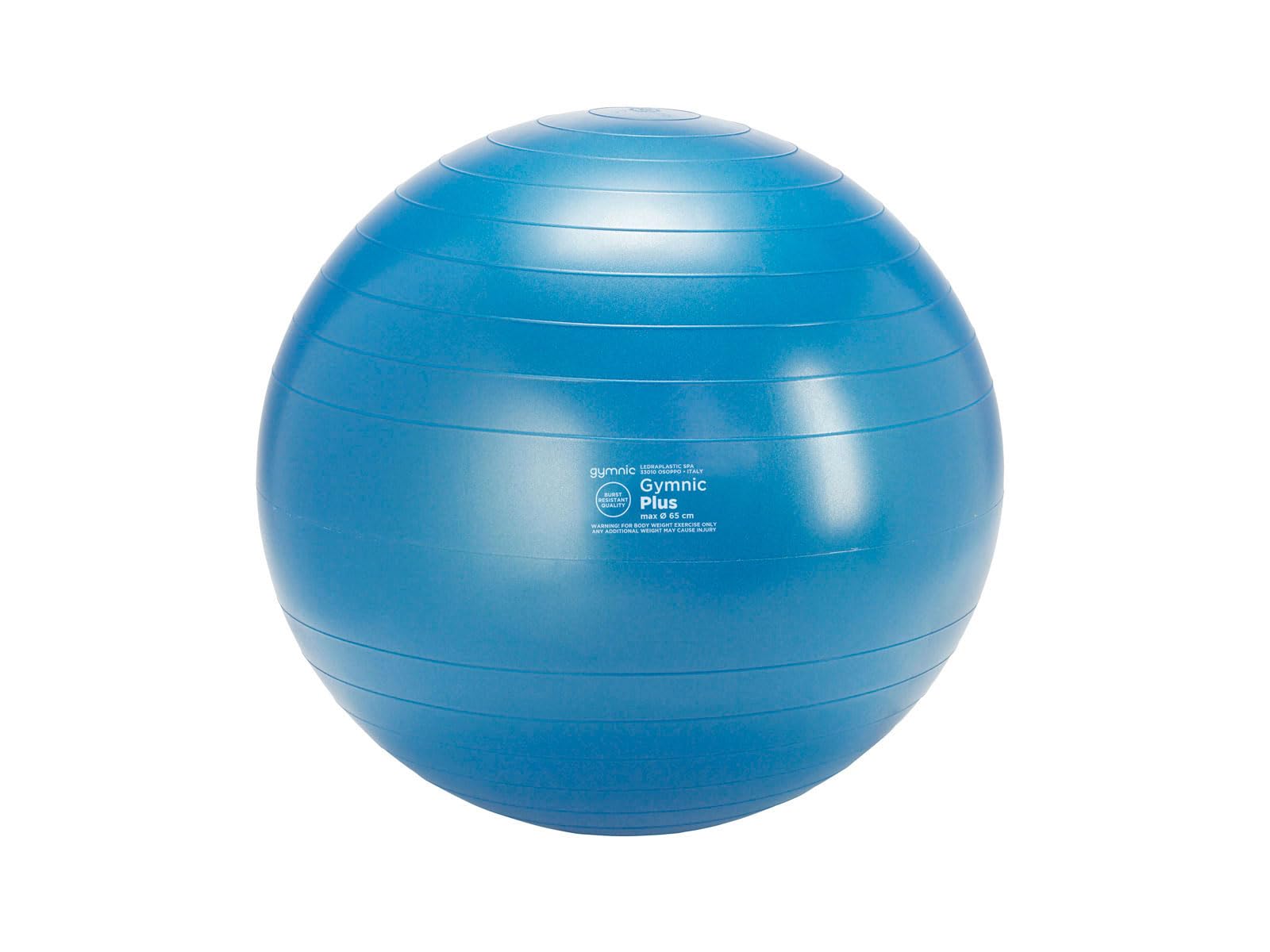 Gymnic Classic Plus Burst-Resistant Exercise Ball Blue 65 cm product thumbnail 2