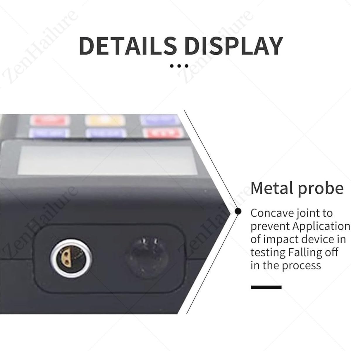 Leeb - Probador de dureza portátil con pantalla LCD, medidor digital con dispositivo de impacto para pruebas de moldes de acero y metal
