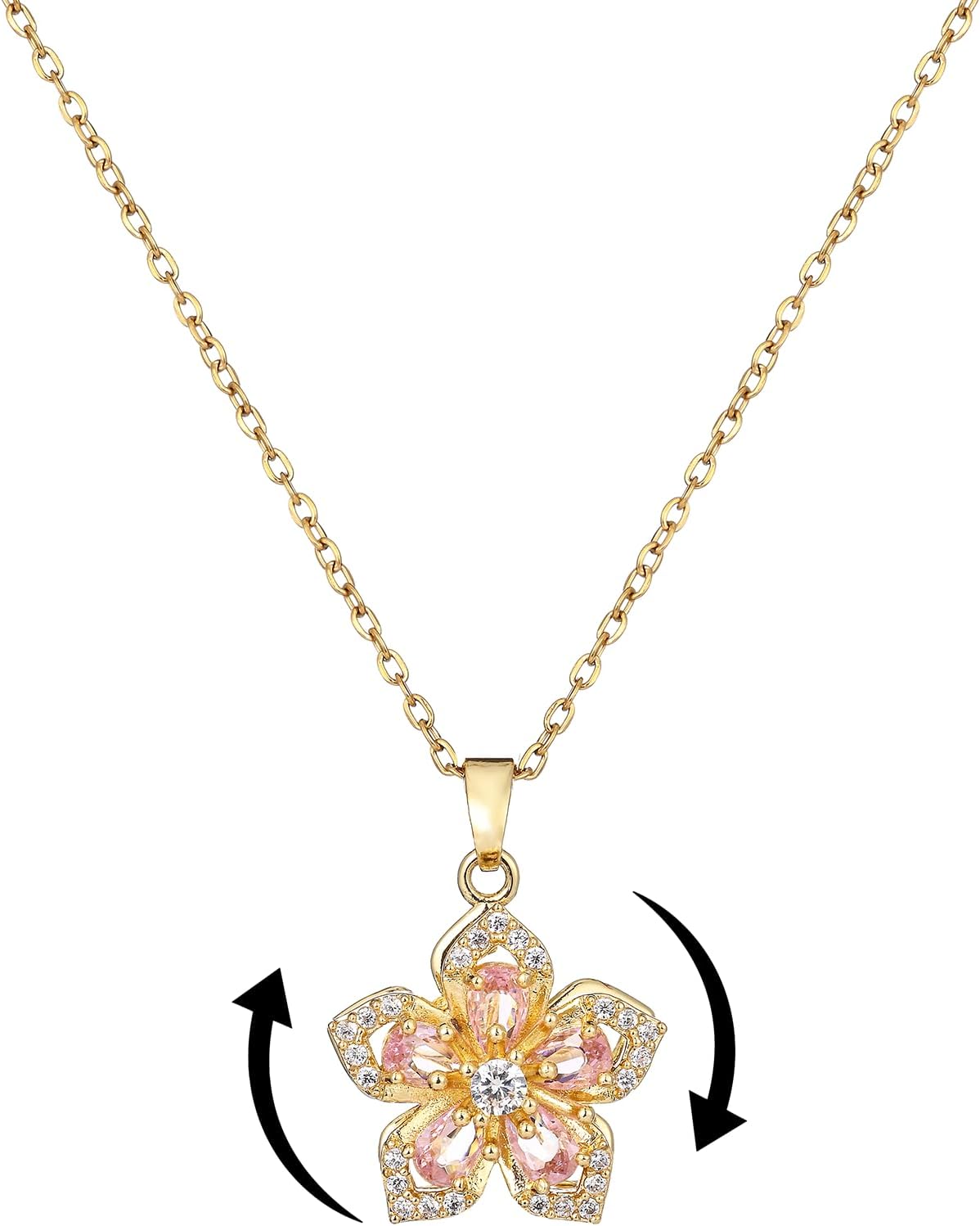 Blossom Blossom Spin: Dainty Rotatable Flower Choker for Women Blossom Spin: Dainty Rotatable Flower Choker for Women
