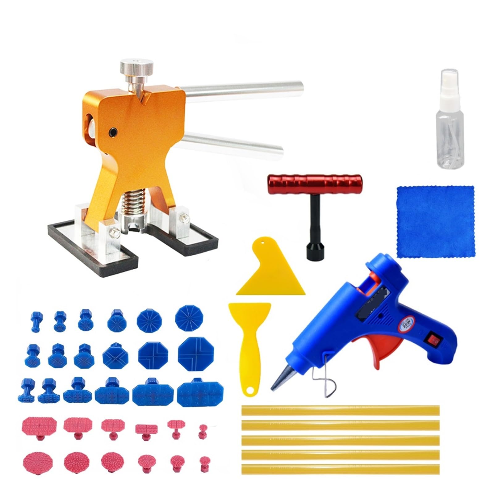 Karoseria Paintless Zestawy Do Naprawy Wgnieceń Ściągacz Samochodu Z Zestawem Mostu Karoserii Naprawa Motocykla łAtwe I Skuteczne(Set 3-43Pcs)