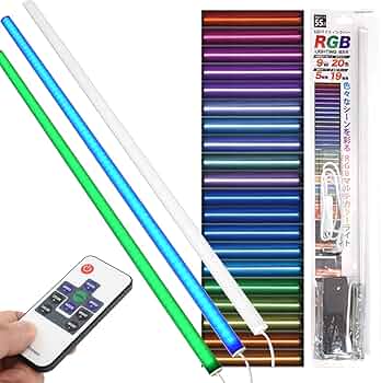 RGB LED ライトバー 4本セット Amazon.co.jp: フィギュア ライト LED ライトバー キャビネット