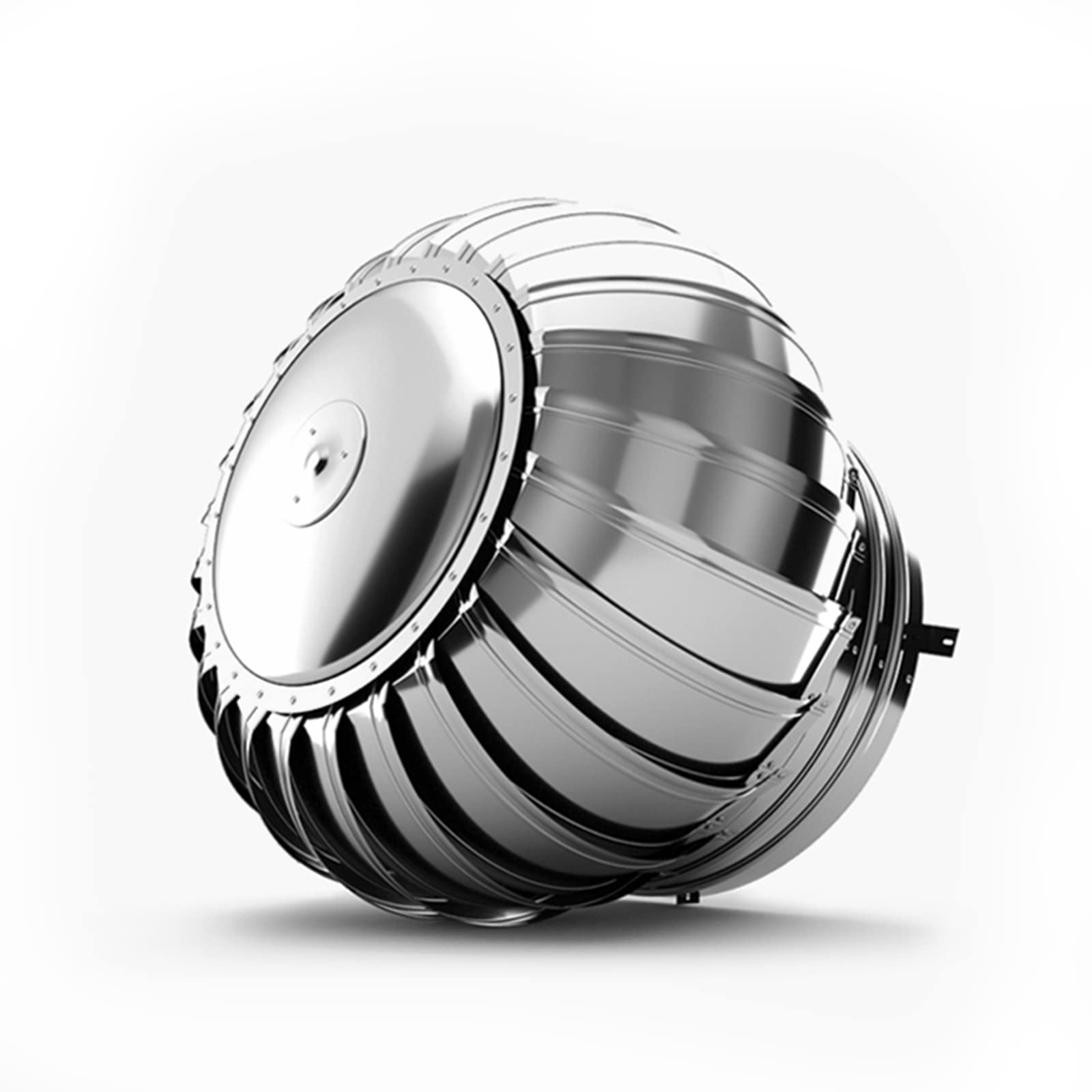 Capot de cheminée rotatif en acier inoxydable 304 durable pour sortie de toit