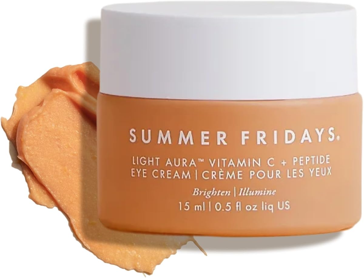 Light Aura Vitamin C + Peptide Eye Cream - Brightening Eye Cream with an Illuminating and Hydrating Formula (0.5 Fl Oz) | Illuminating & Hydrating Eye Cream & Under Eye Brightener, Formulated with Vitamin C & Peptides