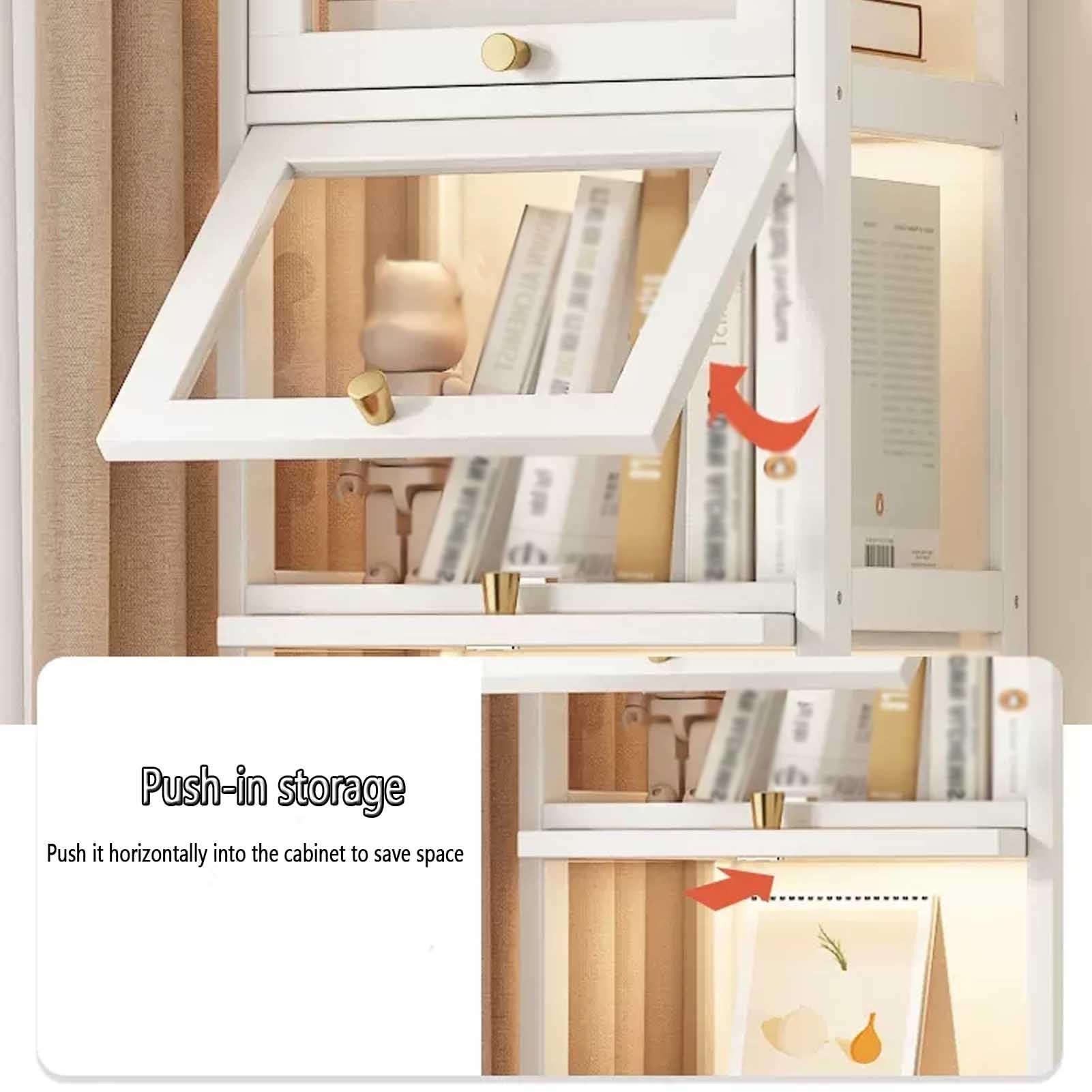 Acryl-Vitrine mit Klapptr, Bambus-Bcherregal fr Sammlerstcke,  transparenter Dusoof Schutz, Vitrine, Aufbewahrungsschrank (15,7 x 11,8 x  41,7) : Amazon.de: Kche, Haushalt & Wohnen
