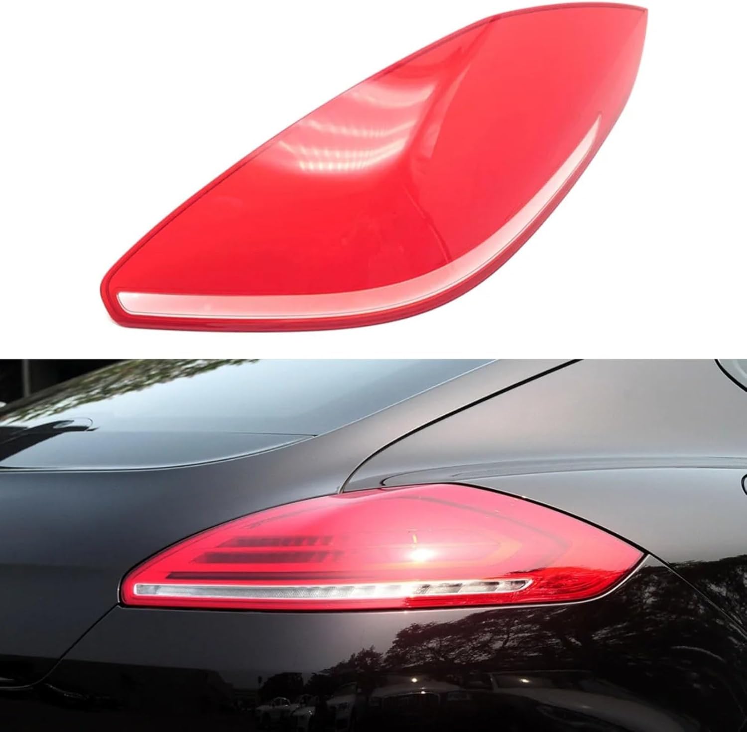 tail light lens Compatible With Porsche For Panamera 2014 2015 2016 Car Rear Taillight Brake Lights Shell Auto Lampshade(Right)