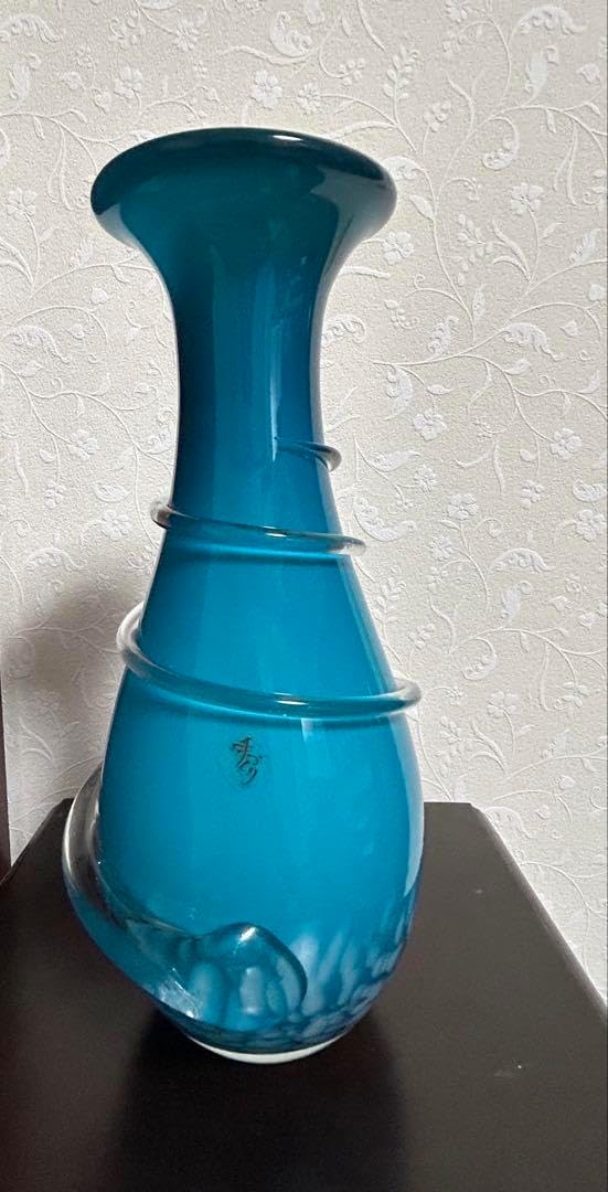 カメイガラス 花瓶 アンティーク