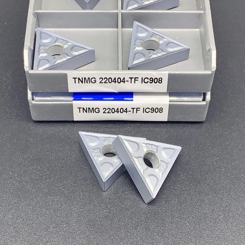 10 Uds TNMG220404/08-TF IC907/IC908 piezas de torno de carburo herramienta fresadora herramienta de corte CNC herramienta de torneado TNMG(TNMG220404-TF IC908)