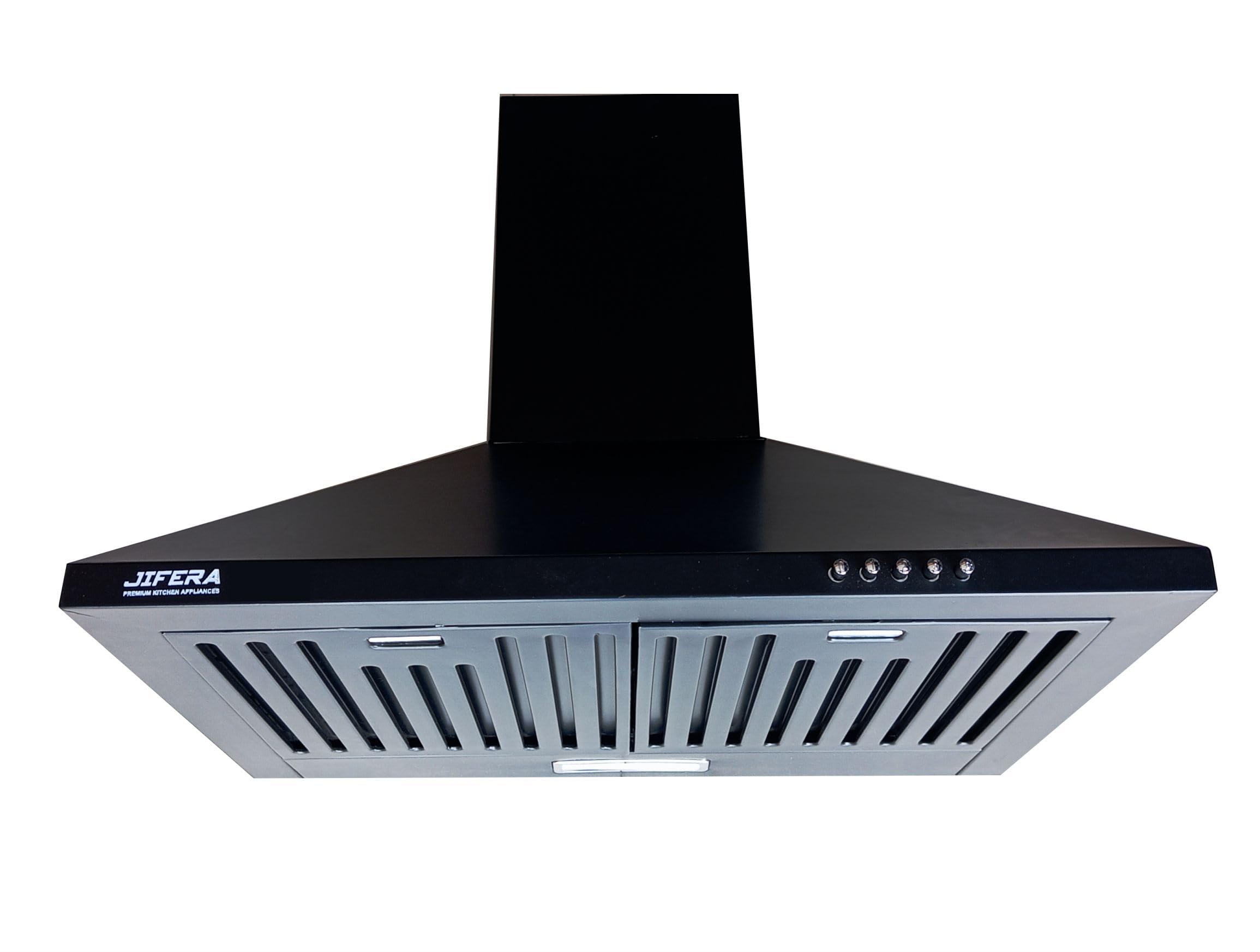 Mini S 60 | MS Steel Chimney Hood |Push Button Control | Black Powder Coated | 1000 CMH | 5 Years Warranty on Motor-image-7