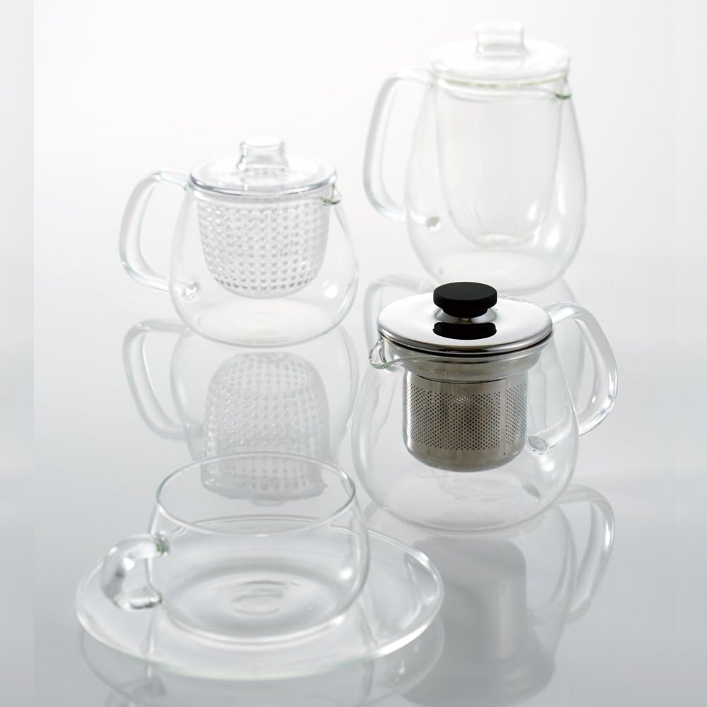 KINTO 8293 UNITEA Jug, 15.2 fl oz (450 ml), Glass, Dishwasher and Microwave Safe