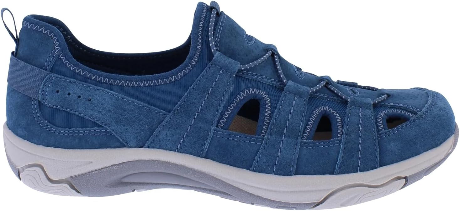Free Spirit Perle Women's Slip-On Elasticated Lace Trekking Shoe with Memory Foam Insole