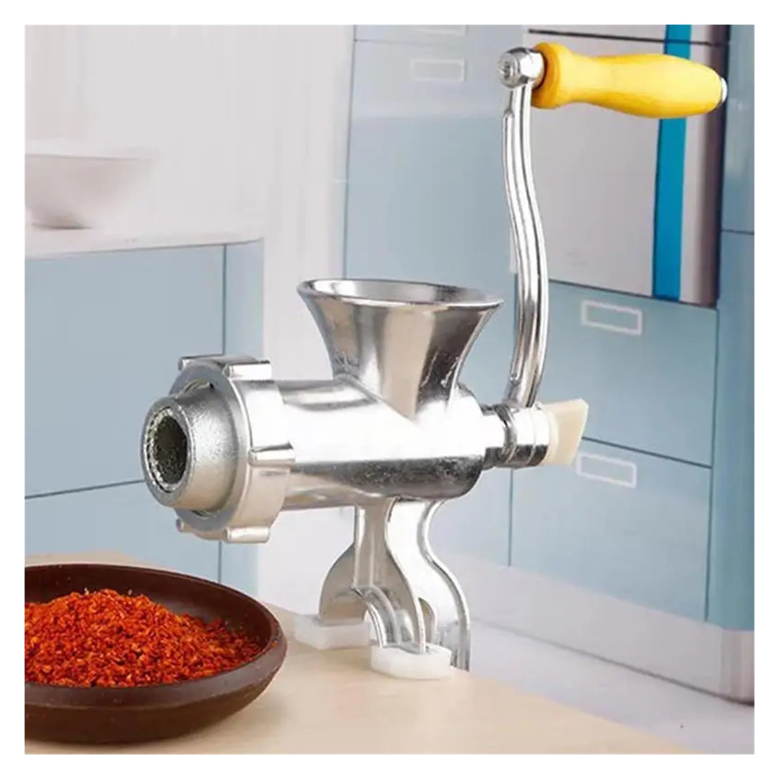 Máquina trituradora de carne Manual, embutidora salchichas mano for saborizante
