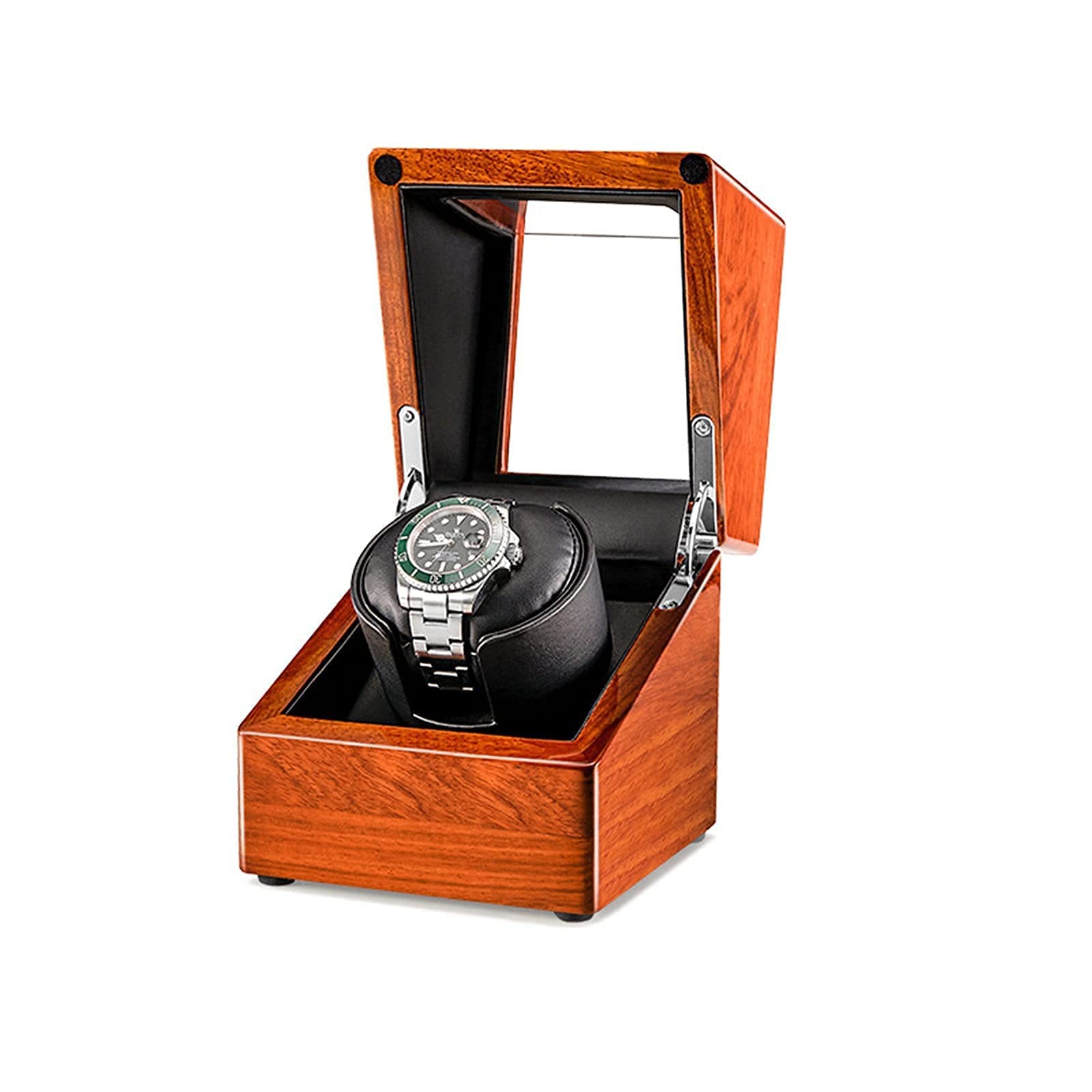 1-4 para cajas de relojes automáticas, relojes giratorios de relojes, caja de reloj giratoria, agitador de relojes, motor supersilencioso alimentado por batería o alimentado por CA (3 epítopos negros