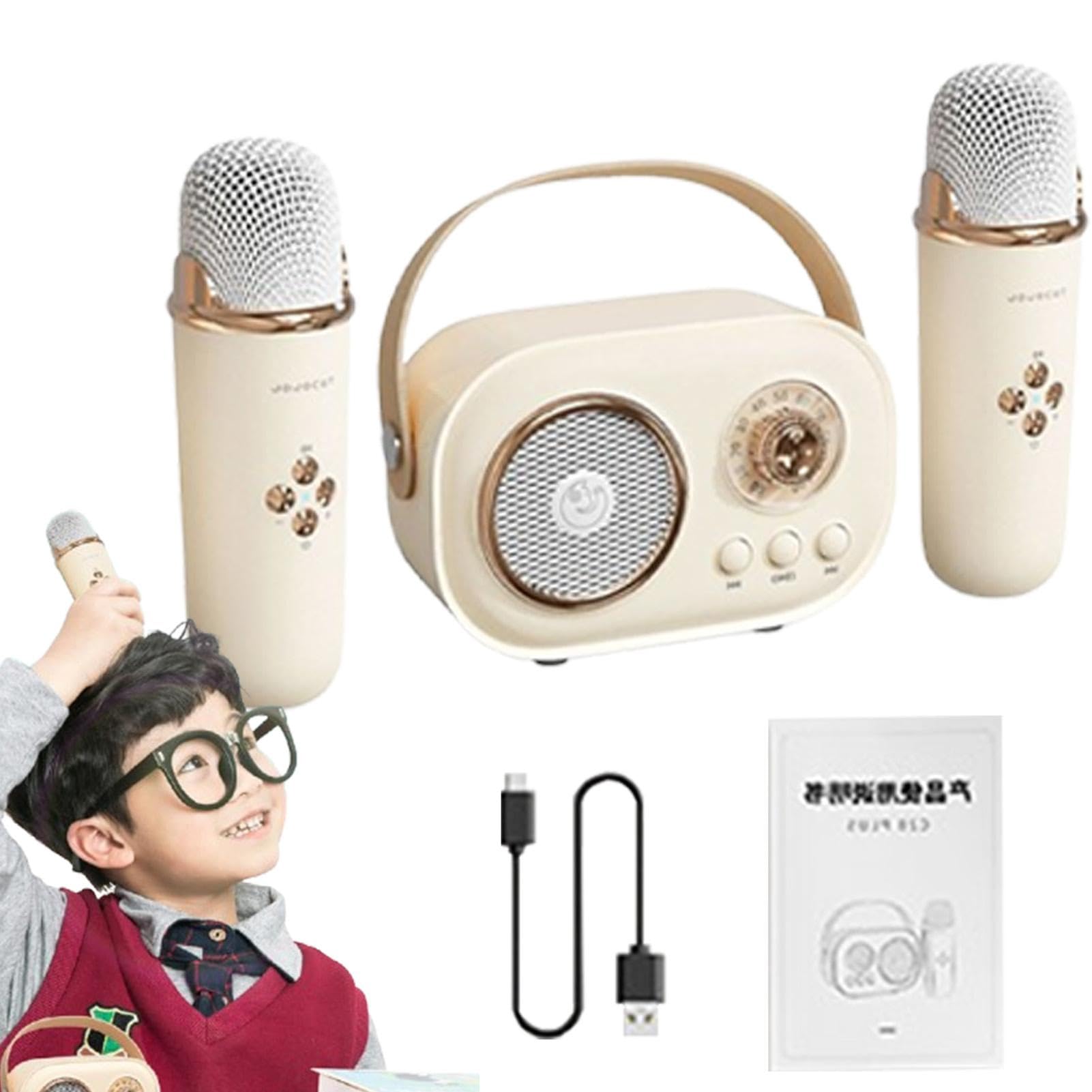 Przenośny mikrofon z głośnikiem do karaoke,przenośny mikrofon z głośnikiem
