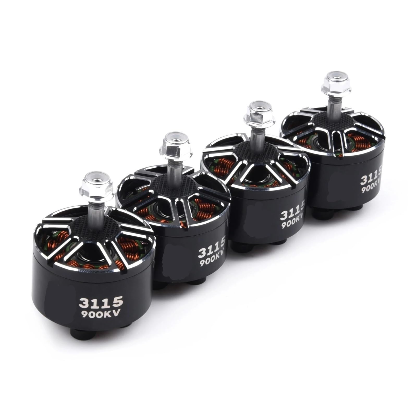4 unidades, compatibles con motor brushless 3115 900KV, 3-6S for drones FPV de clase X, sistema transmisión HD