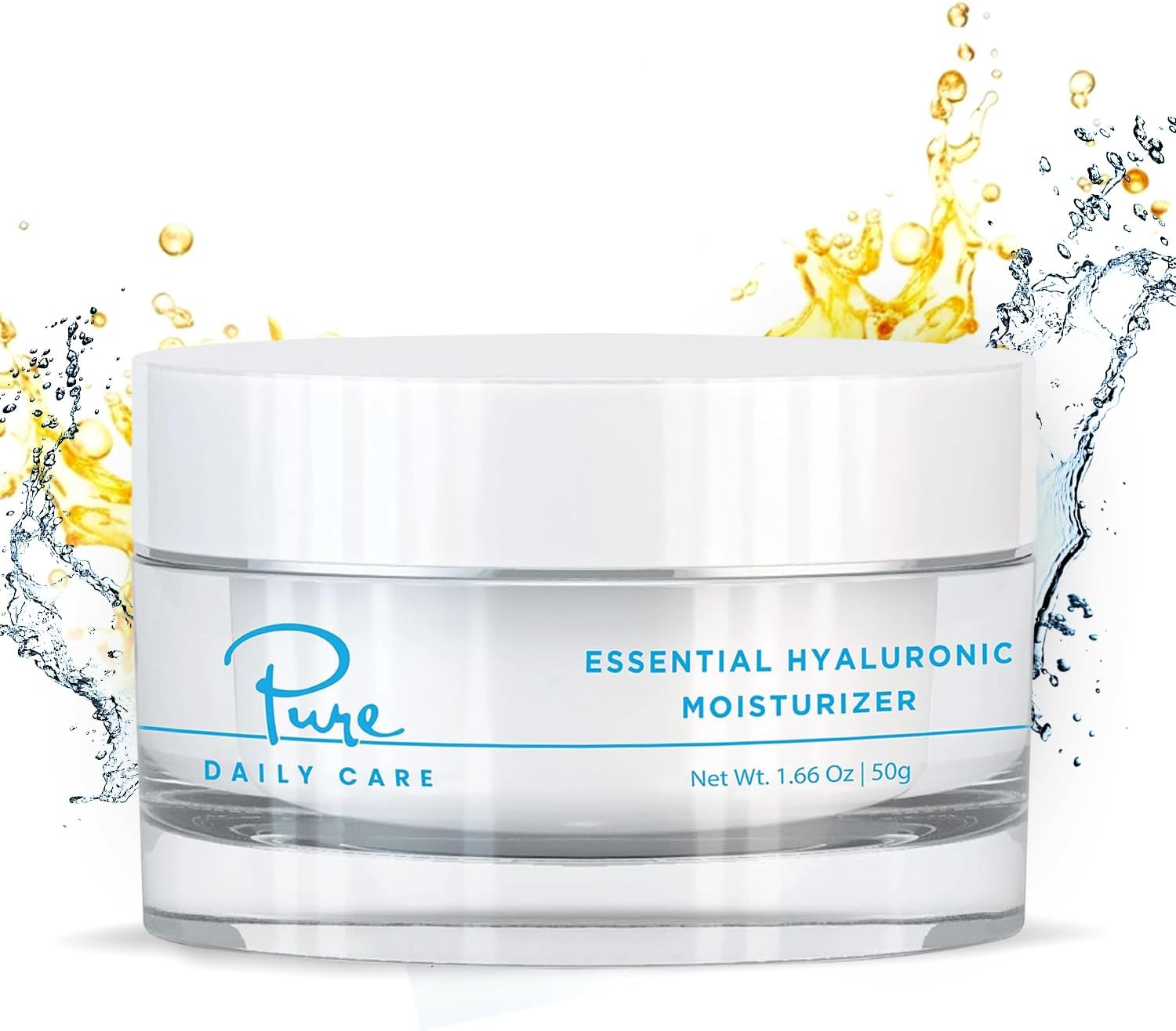 Essential Hyaluronic Moisturizer (1.66 Oz) - Hydrating Silicone-Free Daily Clean Beauty Face Cream For All Skin Types