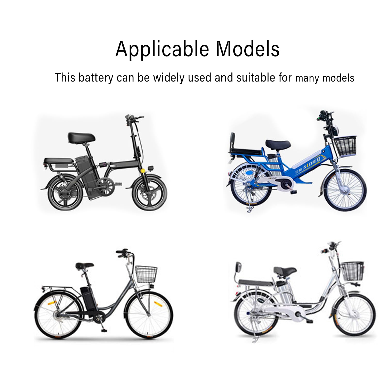 E-Bike Pedelec Akku 36V/48V 15,6Ah/18Ah/21Ah, für MiFa Rex Prophete Aldi Bike/Phylion/XH370-10J/ZL1010-F,mit Ladegerät, geeignet für 250W/350W/500W/750W/1000W/1200W Motoren