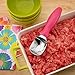 Spring Chef Pink Heavy Duty Ice Cream Scoop with Soft Grip Handle, Professional Ice Cream Scooper, Metal Icecream Spoon for Cookie Dough, Frozen Yogurt, Gelato, Melon - Dishwasher Safe Kitchen Tool