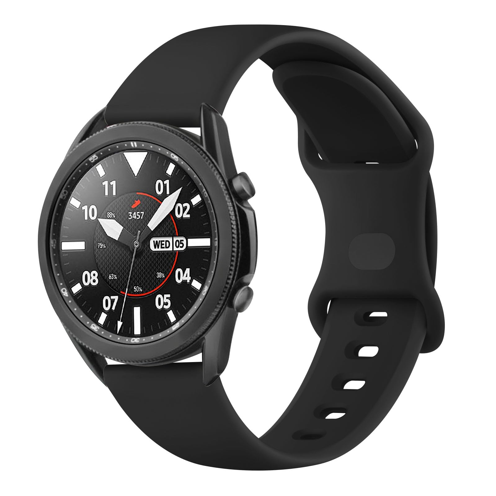 VANCLE Silicone Bands for Samsung Galaxy Watch 3 45mm/Galaxy Watch 46mm/Huawei GT 2 46mm for Women Men, 22 mm Replacement Strap for Galaxy Watch 3 45mm