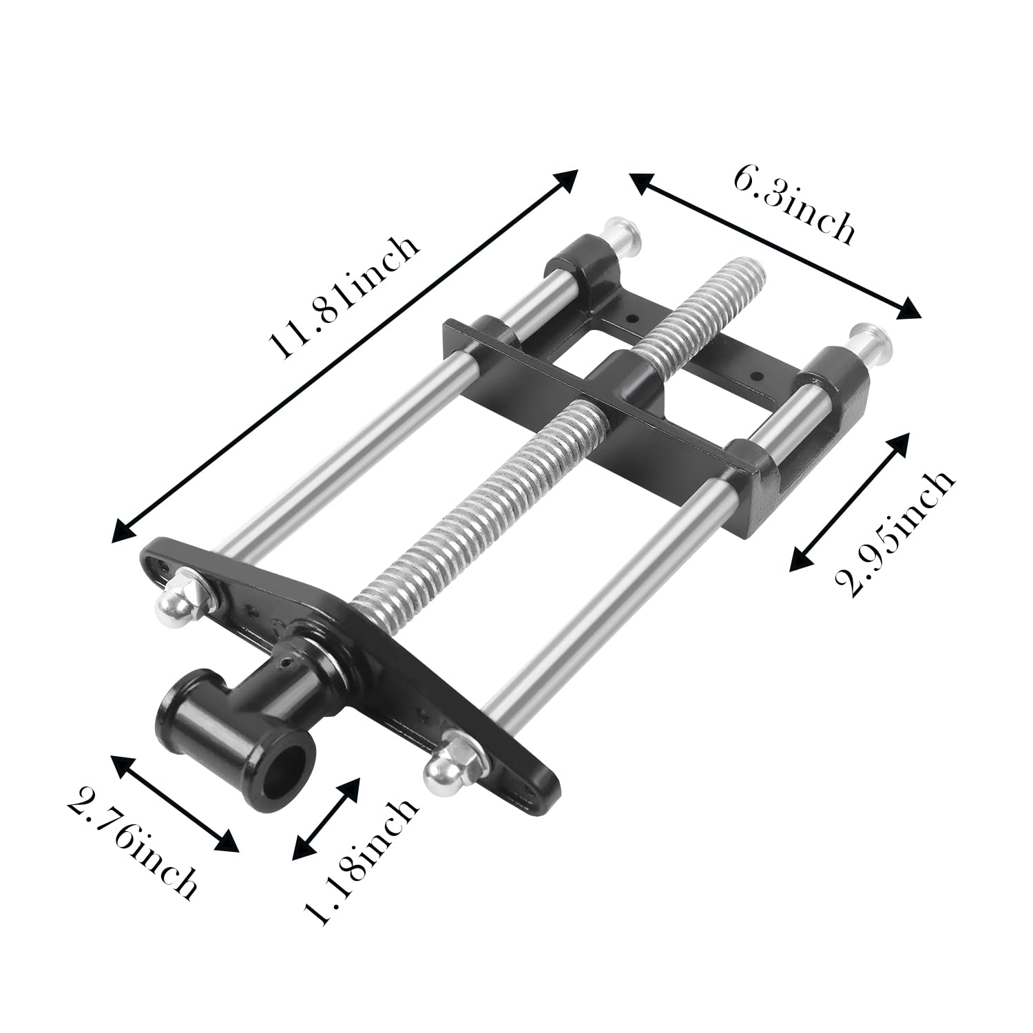 Houtschroefstok voor houtbewerking, voor houtbewerking, sterke tafelklem, metalen schroefstok voor houtbewerking zoals schaven, zagen, stammen, hout Houtschroefstok voor houtbewerking, voor houtbewerking, sterke tafelklem, metalen schroefstok voor houtbewerking zoals schaven, zagen, stammen, hout