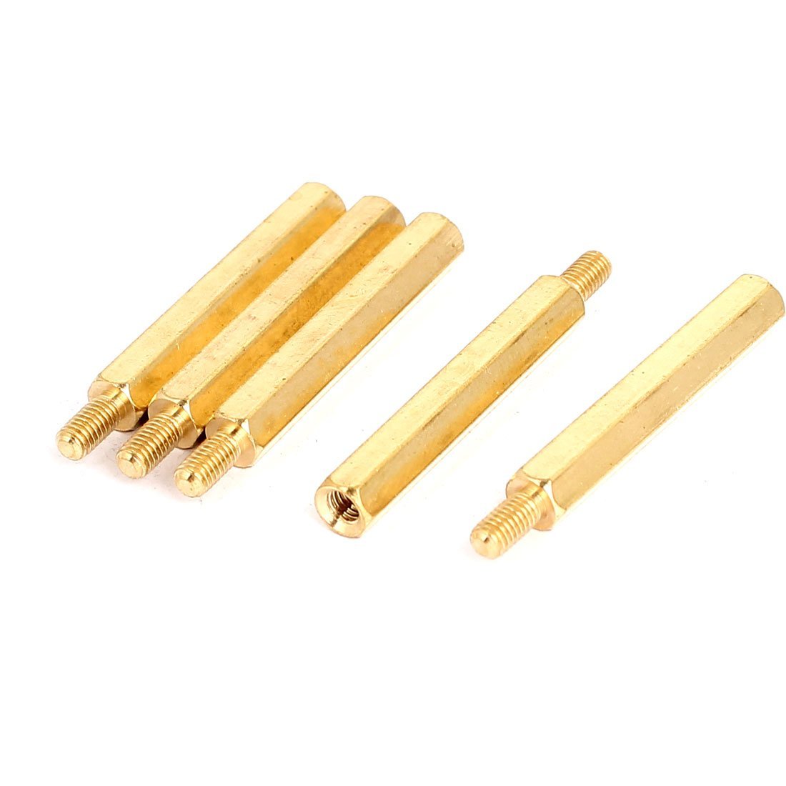 3NH® M3x30mm+6mm Brass Hexagonal Male/Female Standoff Spacer Pillar 5pcs-image-22