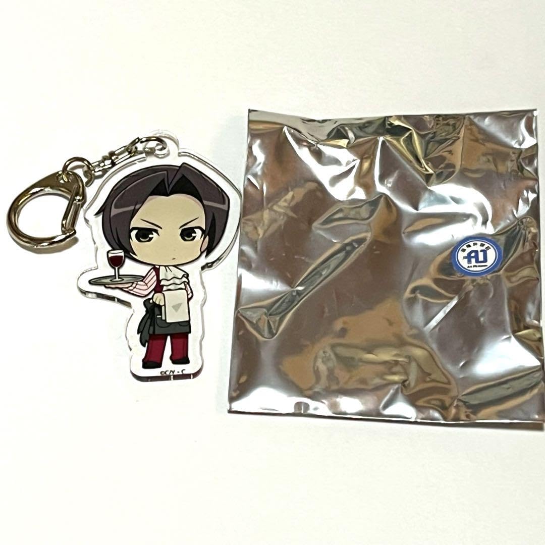 御剣怜侍 逆転裁判 PRINCESS CAFE アクリルキーホルダー 逆転裁判プリンセスカフェアクリルキーホルダー御剣怜侍