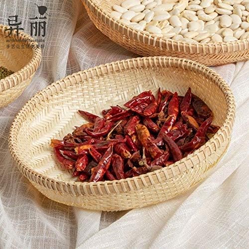 Vietnam imported bamboo basket, vegetables and fruits basket, creative fruit plate, drying bamboo screen, rice washing basket