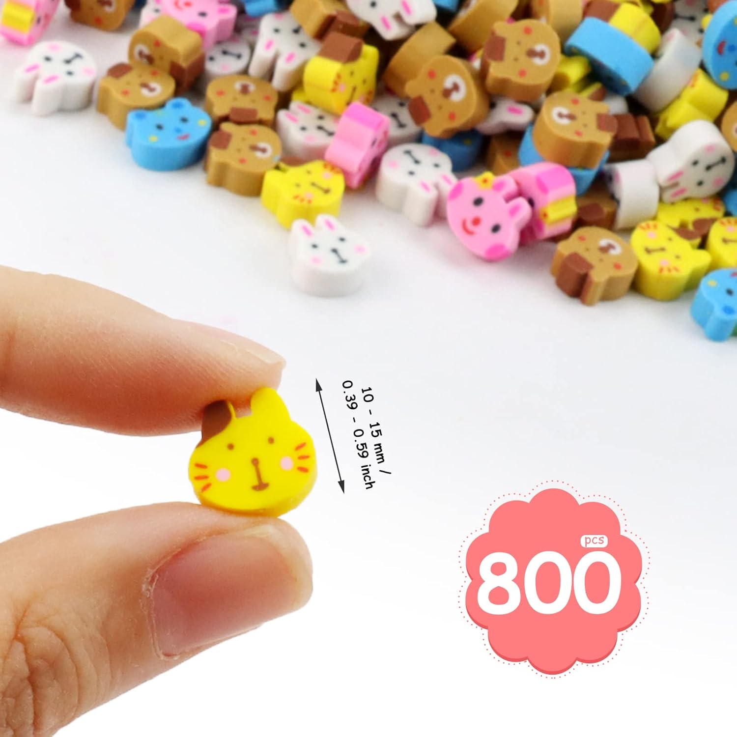 Buy PRALB 800 Pcs Mini Cute Erasers, Mini Cake Eraser, Animal Eraser