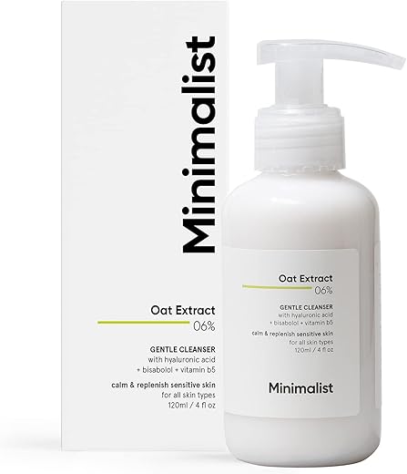 Minimalist Gentle Face Wash With 6% Oat Extract & Hyaluronic Acid For Sensitive Skin (Dry to Normal) | Sulphate Free | Non-Drying | Fragrance Free…
