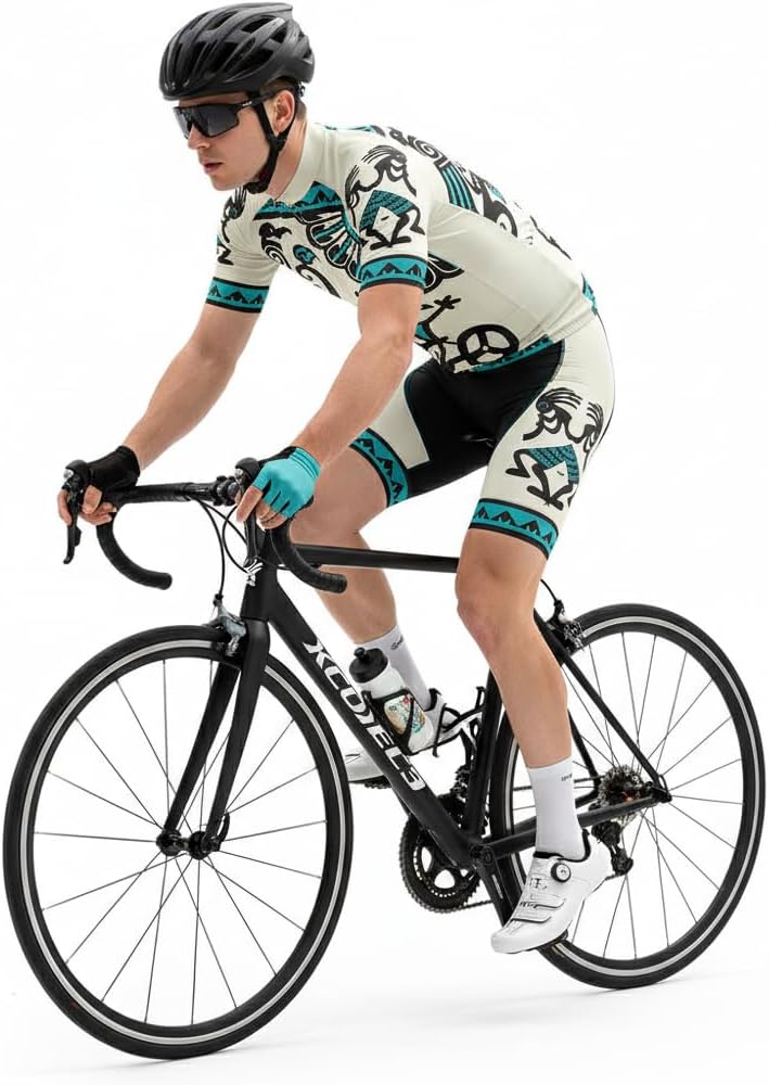 Cartoon Cycling Kit for Men Cycling Jersey Set Bike Wear Slim Fit Bike Jersey Cycling Bib Bicycle Shorts Jersey Gift
