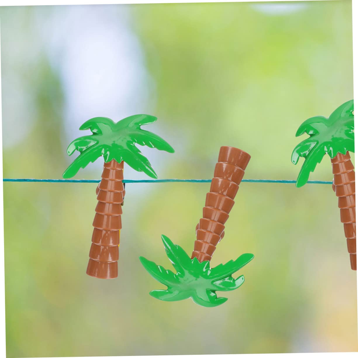 Mobestech 2 Sätze Kokosnussbaum -strandclip Handtuch Großes Übergroßes Strandtuch Schwimmbad Im Freien Strandtuch-Clips Strandkorbklemme Strandkorb-Clips Plastik 4 Stück * 2