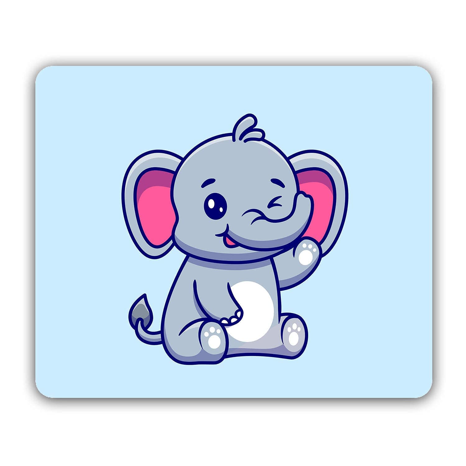 ZORI Cute Toons Gaming Mouse Pad for Computer Laptop PC| Work from Home/Office | Anti-Skid, Anti-Slip, Rubber Base | Pink (MP612_Cute_Wink_Elephant) (B09W6679TN) Amazon Price History, Amazon Price Tracker