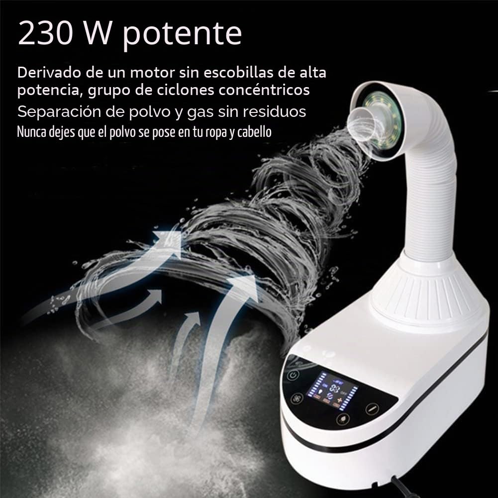 Aspirador De Polvo De Bajo Ruido De 230W, Equipo De Laboratorio Dental Colector De Polvo De Alta Potencia De Velocidad Ajustable con Succión Fuerte Y Ligera