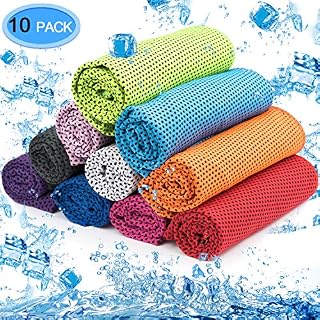 MENOLY 10 Pack Cooling Towel Ice Towel Workout Towel Microfiber Towel Soft Breathable