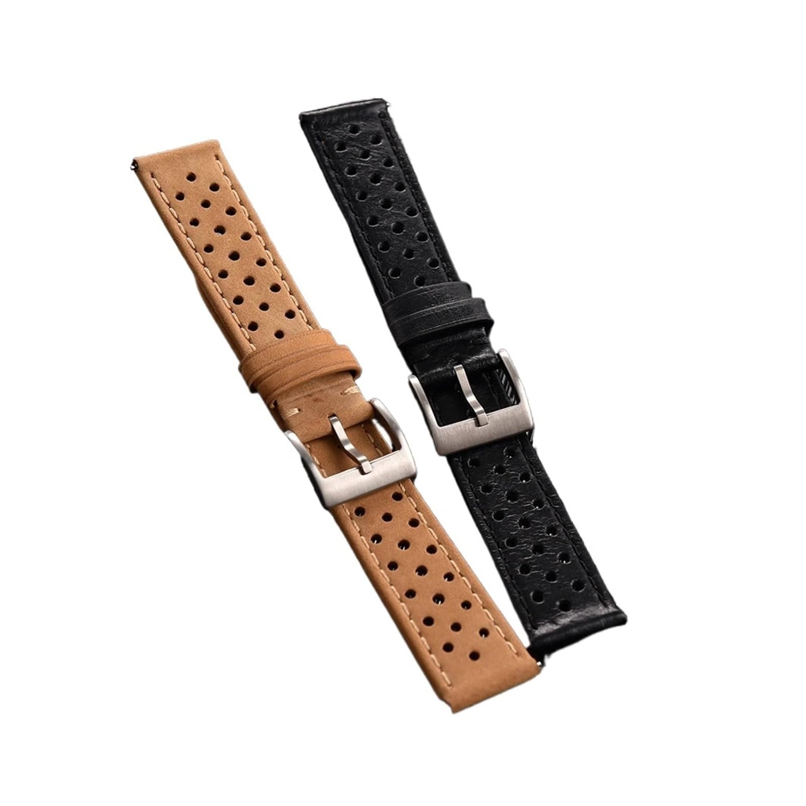 NASUNJIA Atmungsaktives Lederarmband 18 Mm 20 Mm 22 Mm Armband Schnellverschluss Ersatzgürtel