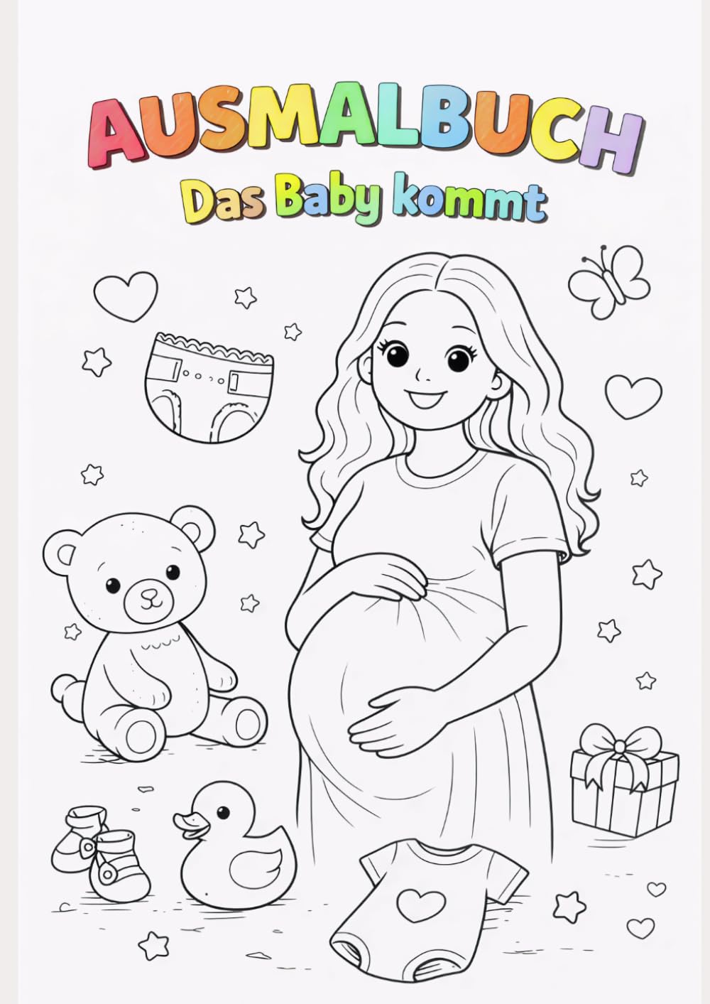 Ausmalbuch: Das Baby kommt