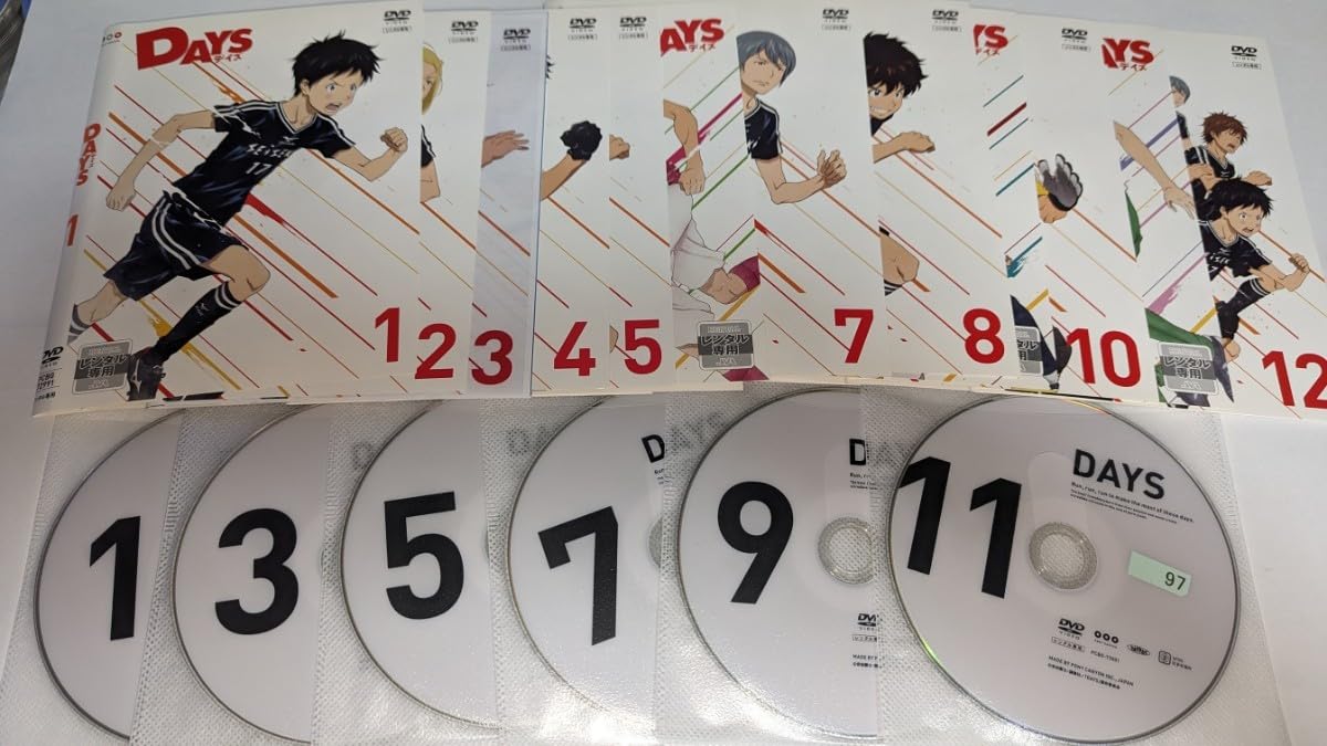 DAYS DVD 1巻〜12巻　レンタル落ち　サッカー Amazon.co.jp: DAYS デイズ サッカー アニメ 全12巻 DVDセット