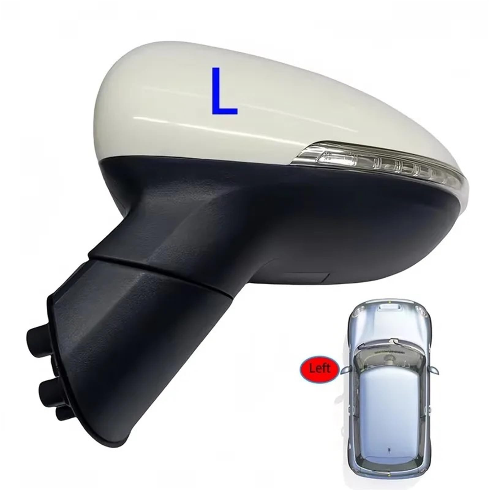 Espejo Retrovisor Lateral Para Kia Para Rio 2013-2016 Espejo Retrovisor Coche Montaje Eléctrico OE87610-1W141 87620-1W141 87610-1W151 87620-1W151(8 PIN LH)