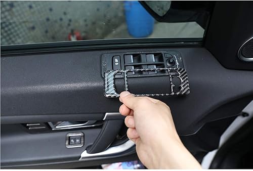 Miniatura 3 de YIWANG Calcomanías de fibra de carbono real para decoración interior de automóvil para Land Rover Discovery Sport 2015-2019 Accesorios de automóvil